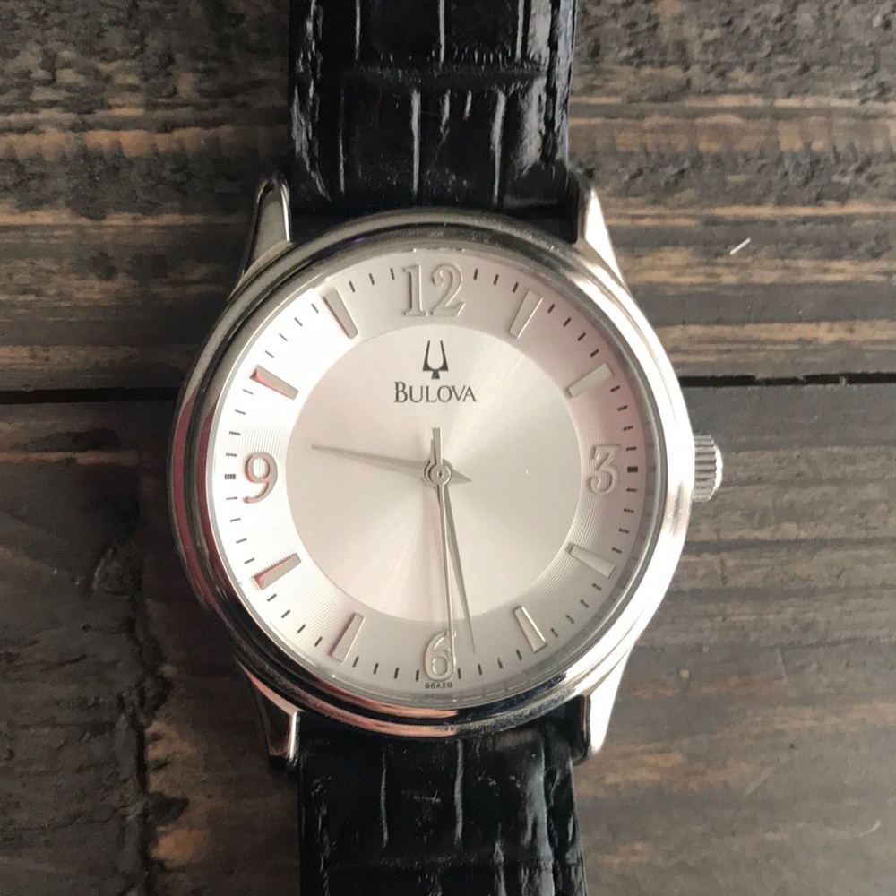Bulova Mens Watch with Leather band
